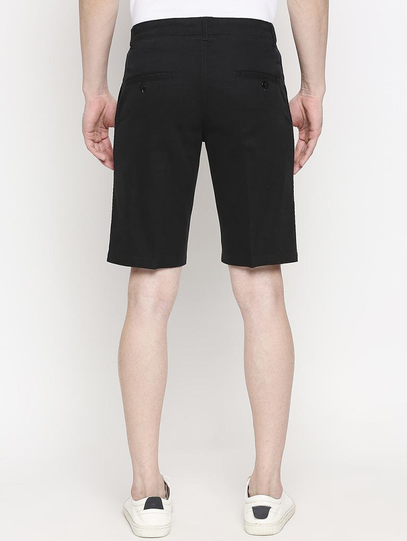 black solid bermuda shorts - 17469256 - Zoom Image - 3