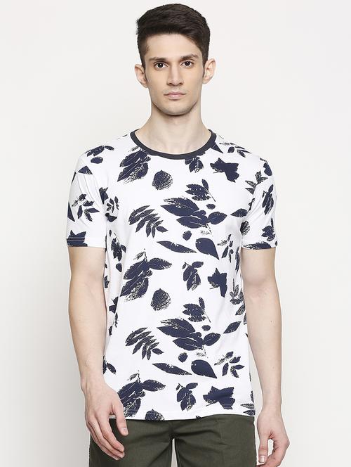 white printed t-shirt - 17469260 - Standard Image - 1