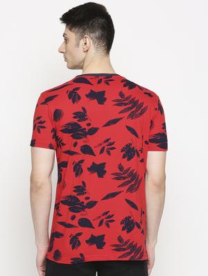 red printed t-shirt - 17469261 - Standard Image - 3