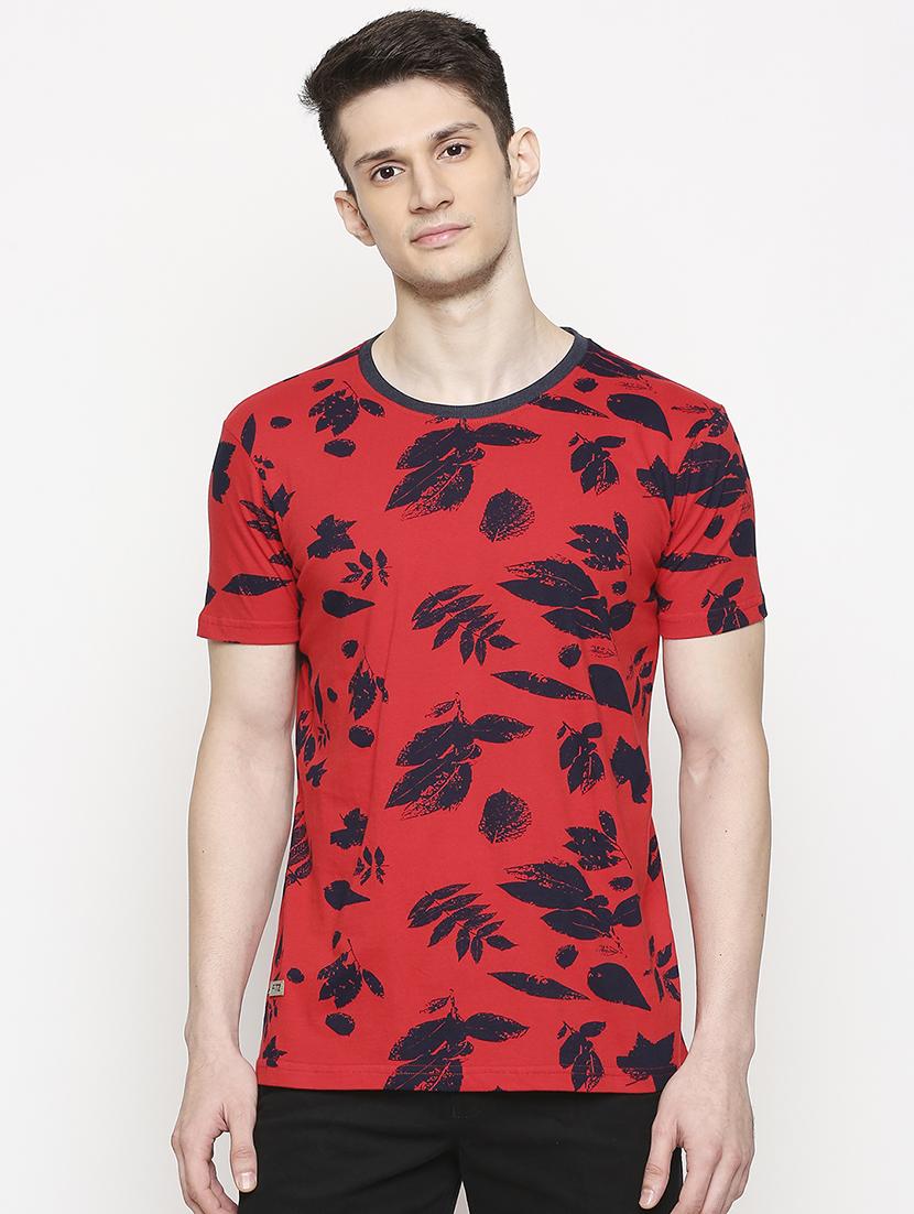red printed t-shirt - 17469261 - Zoom Image - 1
