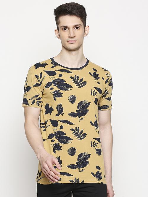 brown printed t-shirt - 17469262 - Standard Image - 1