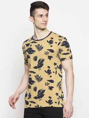 brown printed t-shirt - 17469262 - Standard Image - 2