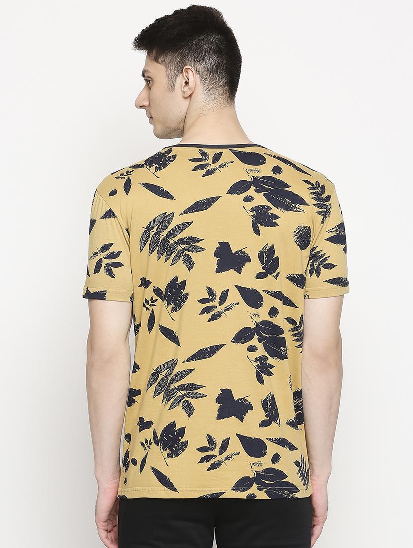 brown printed t-shirt - 17469262 - Zoom Image - 3
