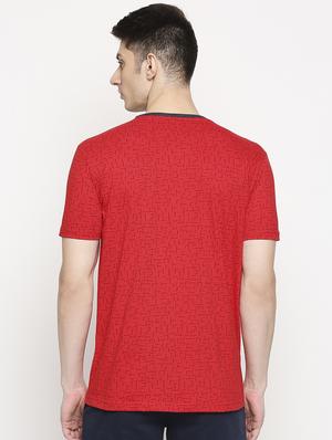 red printed t-shirt - 17469263 - Standard Image - 3