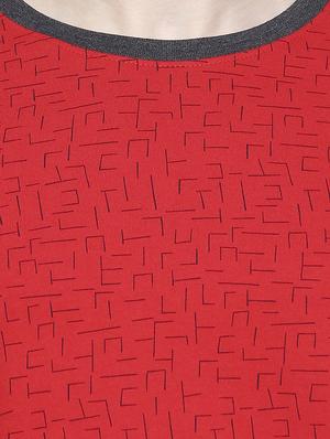 red printed t-shirt - 17469263 - Standard Image - 5