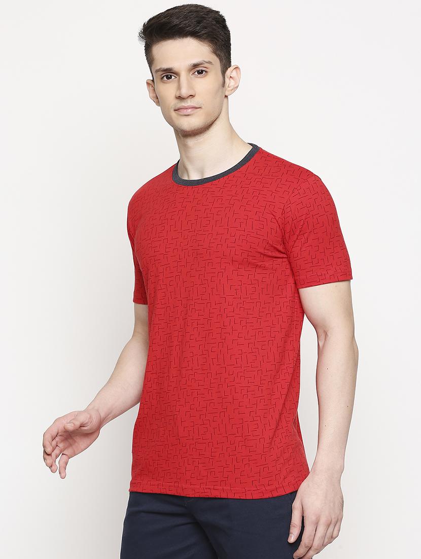 red printed t-shirt - 17469263 - Zoom Image - 2