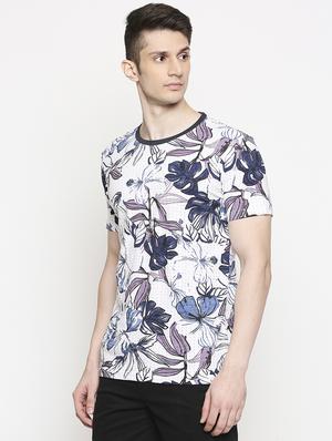 white printed t-shirt - 17469264 - Standard Image - 2