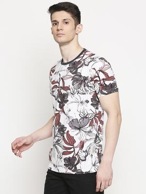 white printed t-shirt - 17469265 - Standard Image - 2