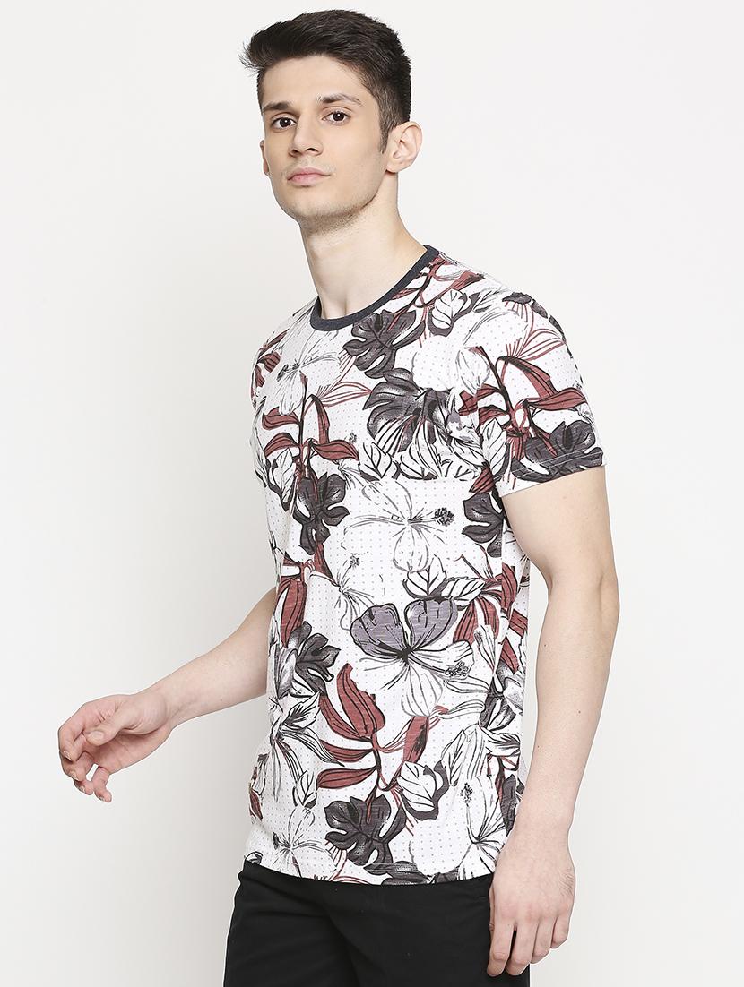 white printed t-shirt - 17469265 - Zoom Image - 2