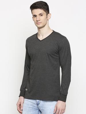 grey solid t-shirt - 17469271 - Standard Image - 2