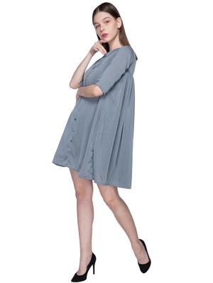 button up shift dress - 17469275 - Standard Image - 2