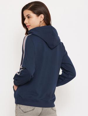 hooded neck solid sweatshirt - 17469289 - Standard Image - 3