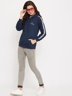 hooded neck solid sweatshirt - 17469289 - Standard Image - 4