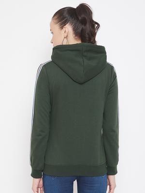 hooded neck solid sweatshirt - 17469290 - Standard Image - 3