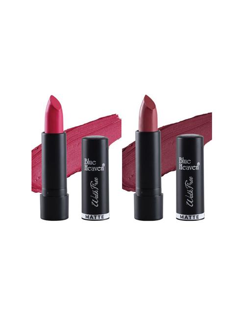 blue heaven pack of 2 walkfree matte lipsticks (pink rush & ruby red) - 17469347 - Standard Image - 1
