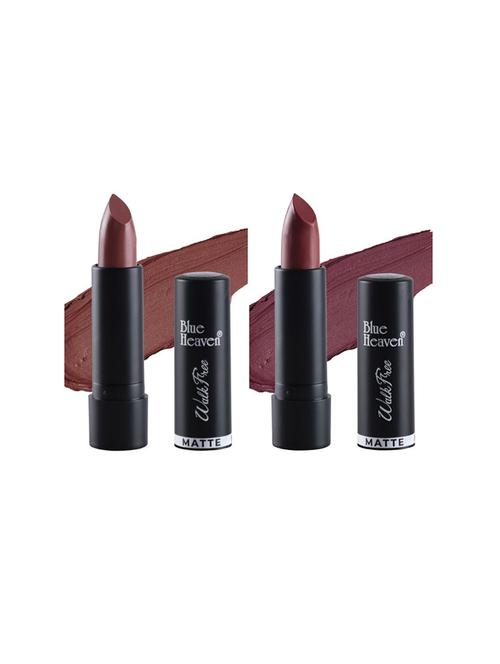 blue heaven pack of 2 walkfree matte lipsticks (chocolate wood & cherry me) - 17469350 - Standard Image - 1