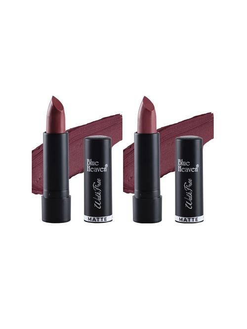 blue heaven pack of 2 walkfree matte lipsticks (cherry me & plum desire) - 17469358 - Standard Image - 1