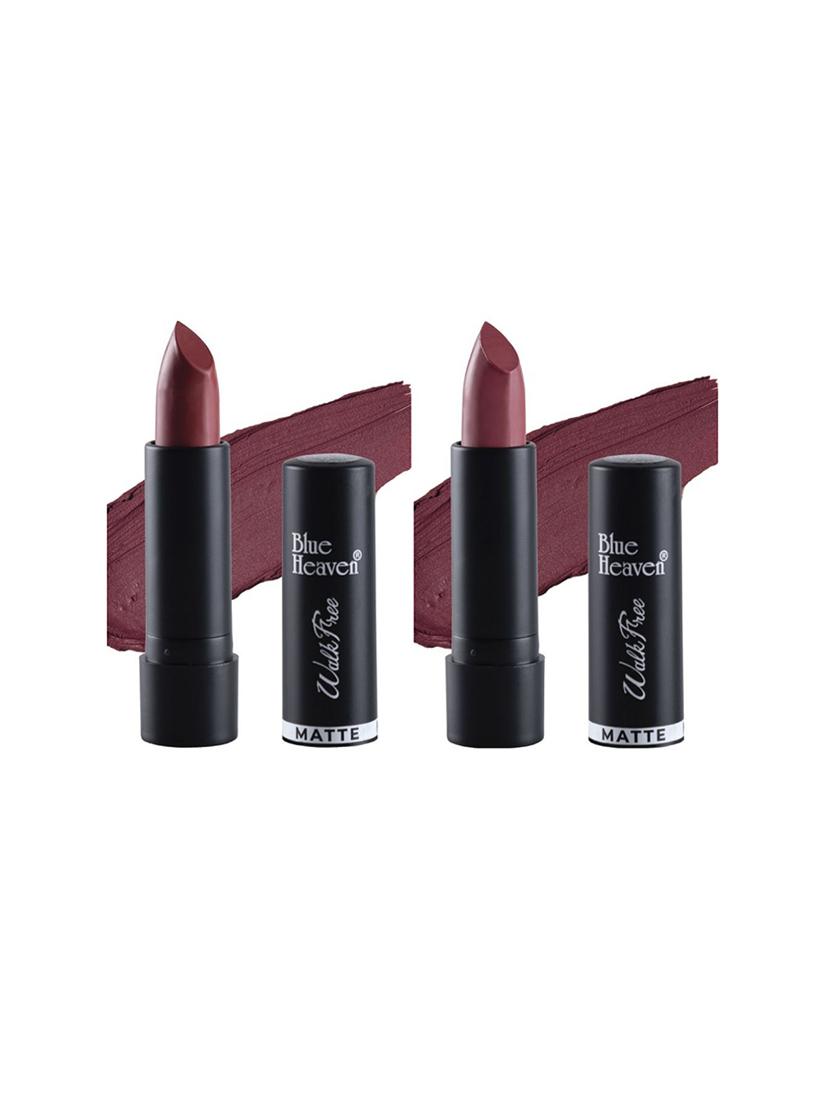 blue heaven pack of 2 walkfree matte lipsticks (cherry me & plum desire) - 17469358 - Zoom Image - 1