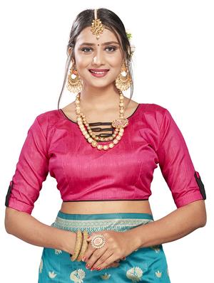 self design kanjivaram saree with blouse - 17469378 - Standard Image - 3