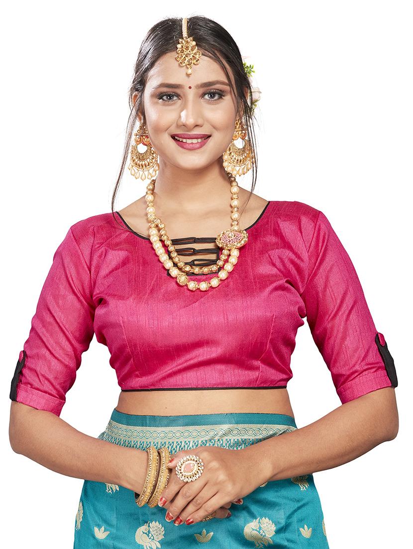 self design kanjivaram saree with blouse - 17469378 - Zoom Image - 3