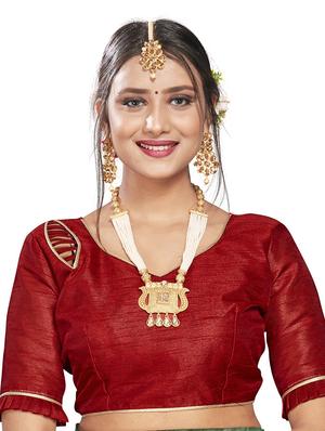 self design kanjivaram saree with blouse - 17469381 - Standard Image - 3