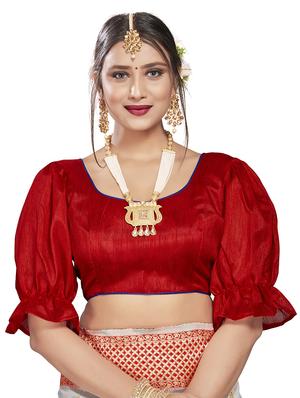 self design kanjivaram saree with blouse - 17469382 - Standard Image - 3