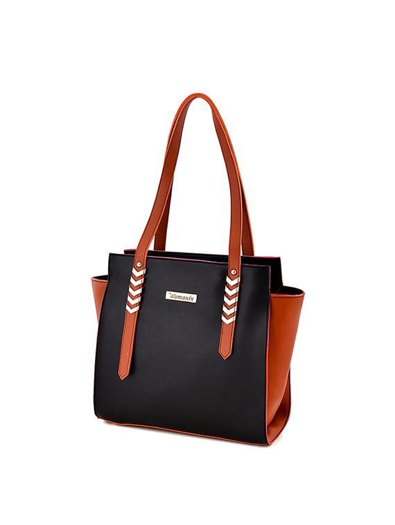 black leatherette (pu) regular handbag - 17469411 - Zoom Image - 2