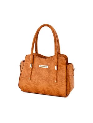 brown leatherette (pu) regular handbag - 17469414 - Standard Image - 2