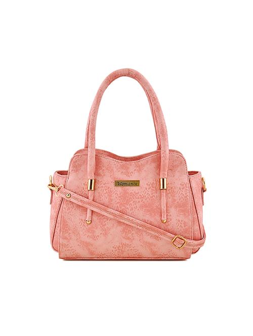 pink leatherette (pu) regular handbag - 17469415 - Standard Image - 1