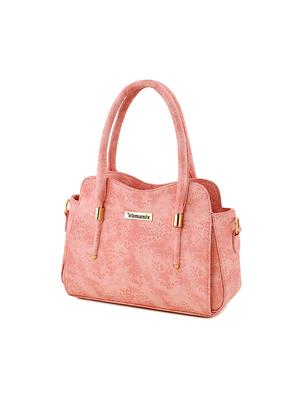pink leatherette (pu) regular handbag - 17469415 - Standard Image - 2