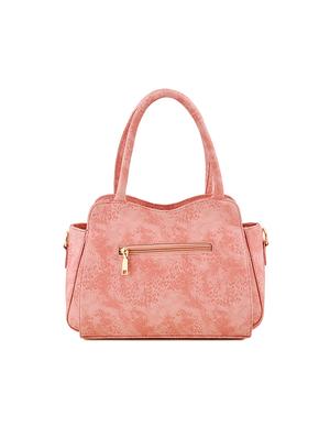 pink leatherette (pu) regular handbag - 17469415 - Standard Image - 3