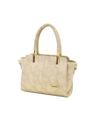 white leatherette (pu) regular handbag - 17469420 - Standard Image - 2