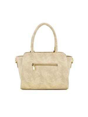 white leatherette (pu) regular handbag - 17469420 - Standard Image - 3