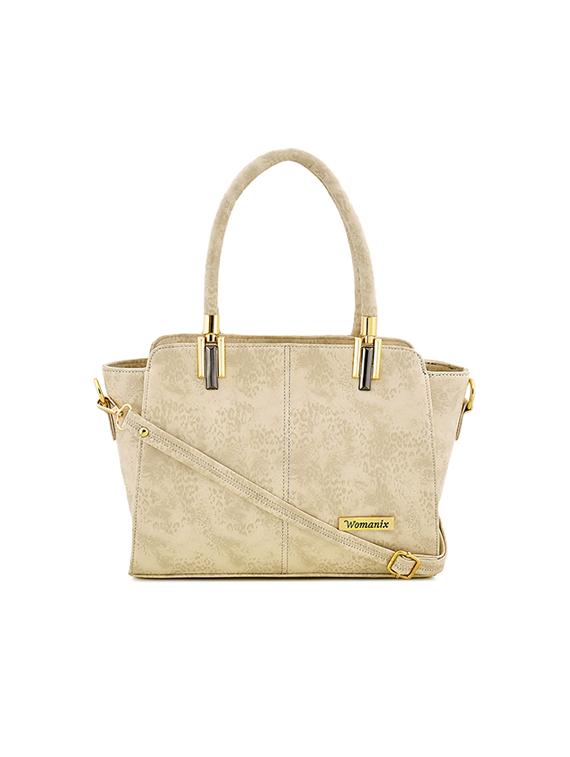 white leatherette (pu) regular handbag - 17469420 - Zoom Image - 1