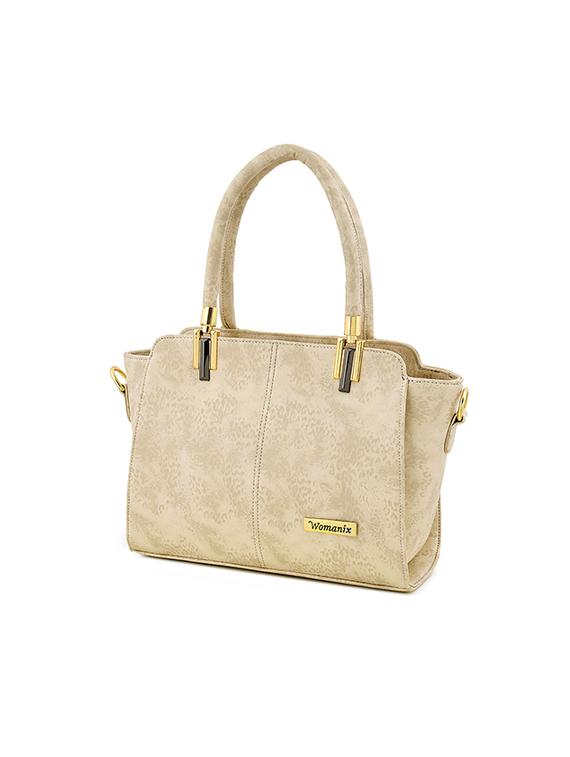white leatherette (pu) regular handbag - 17469420 - Zoom Image - 2