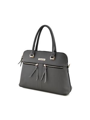 grey leatherette (pu) regular handbag - 17469424 - Standard Image - 2