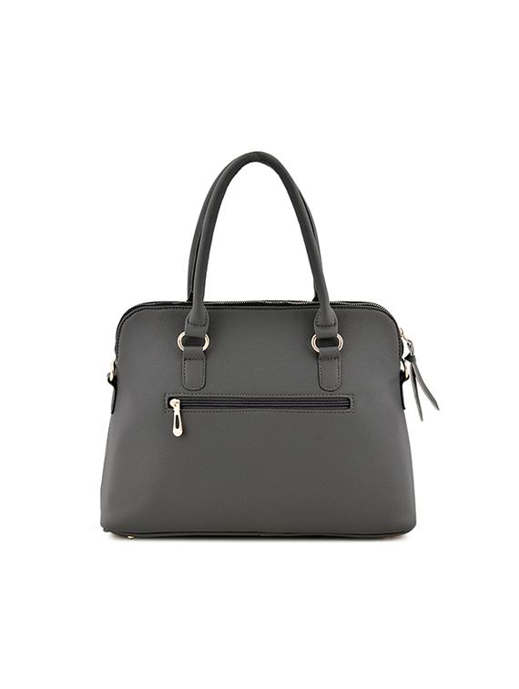 grey leatherette (pu) regular handbag - 17469424 - Zoom Image - 3