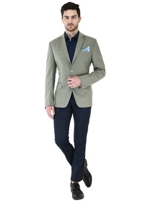 grey checkered single breasted casual blazer - 17469486 - Standard Image - 4