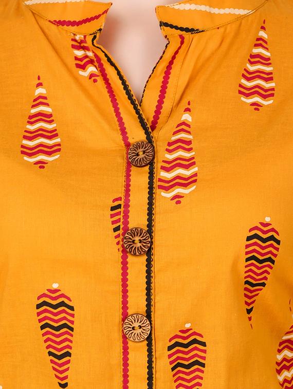 printed kurta palazzo set - 17469508 - Zoom Image - 4