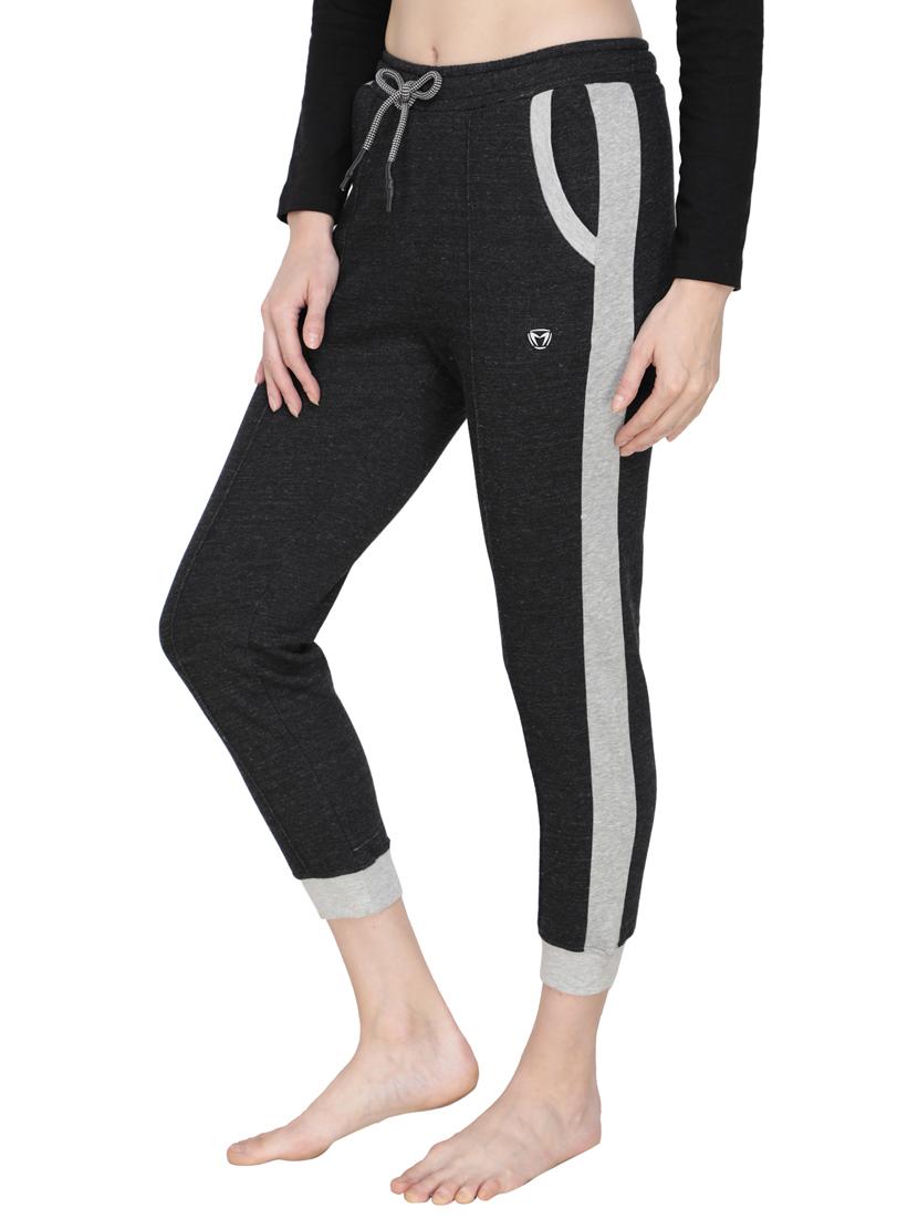 drawstring waist color block track pants - 17469511 - Zoom Image - 2