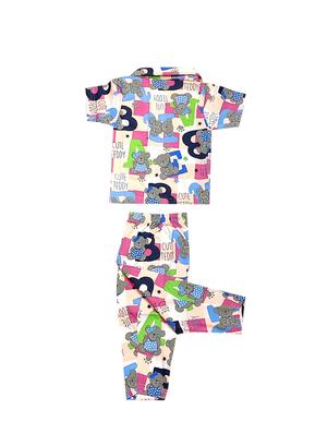 printed nightwear pyjama set - 17469532 - Standard Image - 2