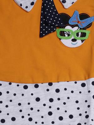 orange cotton blend frock - 17470274 - Standard Image - 3