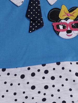 blue cotton blend frock - 17470276 - Standard Image - 3