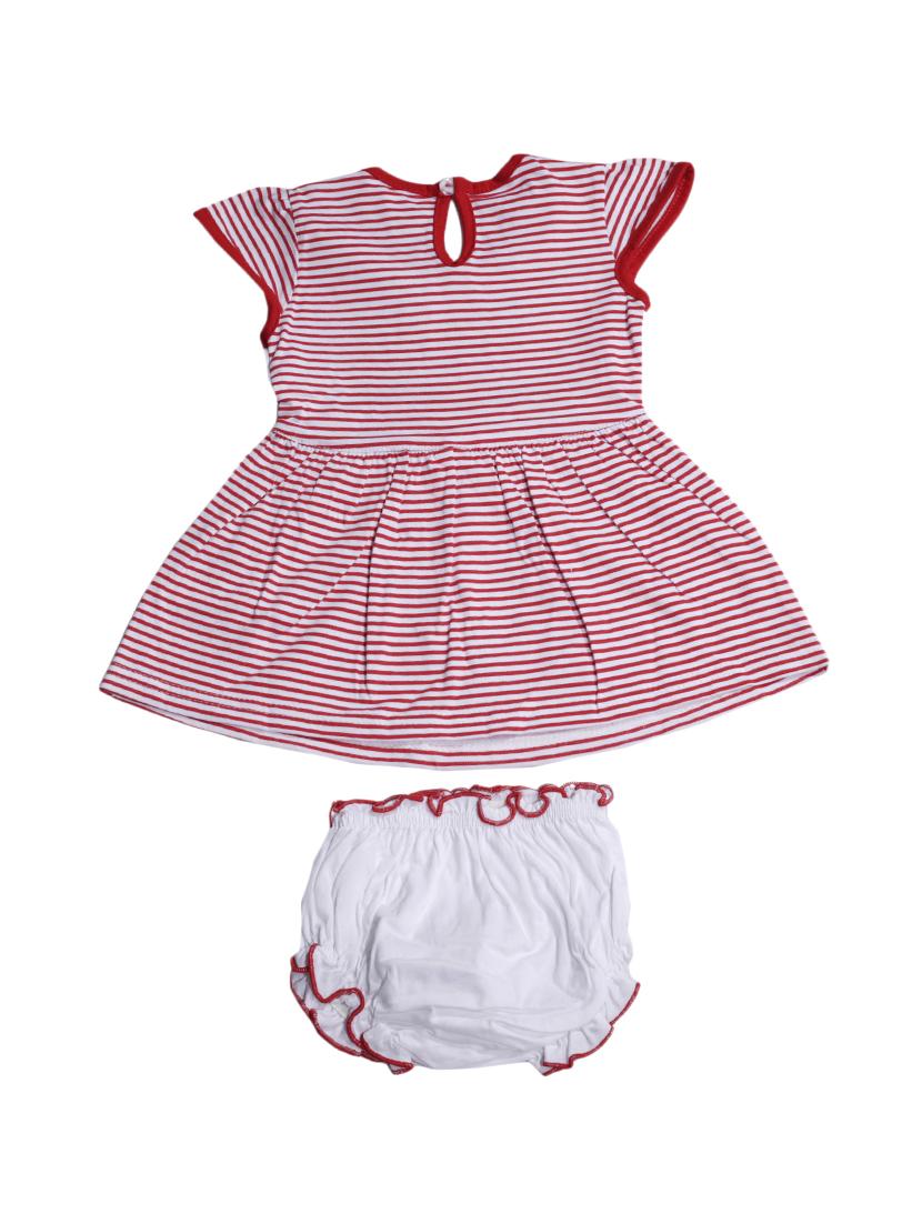 red cotton blend frock - 17470284 - Zoom Image - 2