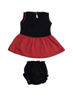 black cotton blend frock - 17470289 - Standard Image - 2