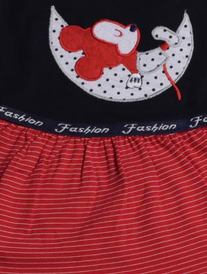 black cotton blend frock - 17470289 - Standard Image - 3