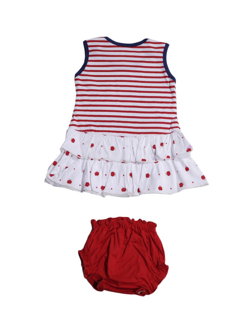 red cotton blend frock - 17470294 - Zoom Image - 2