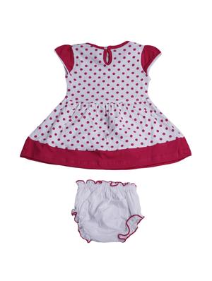 pink cotton blend frock - 17470298 - Standard Image - 2