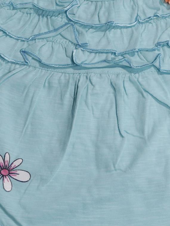 green cotton blend frock - 17470301 - Zoom Image - 3
