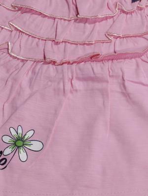 pink cotton blend frock - 17470302 - Standard Image - 3